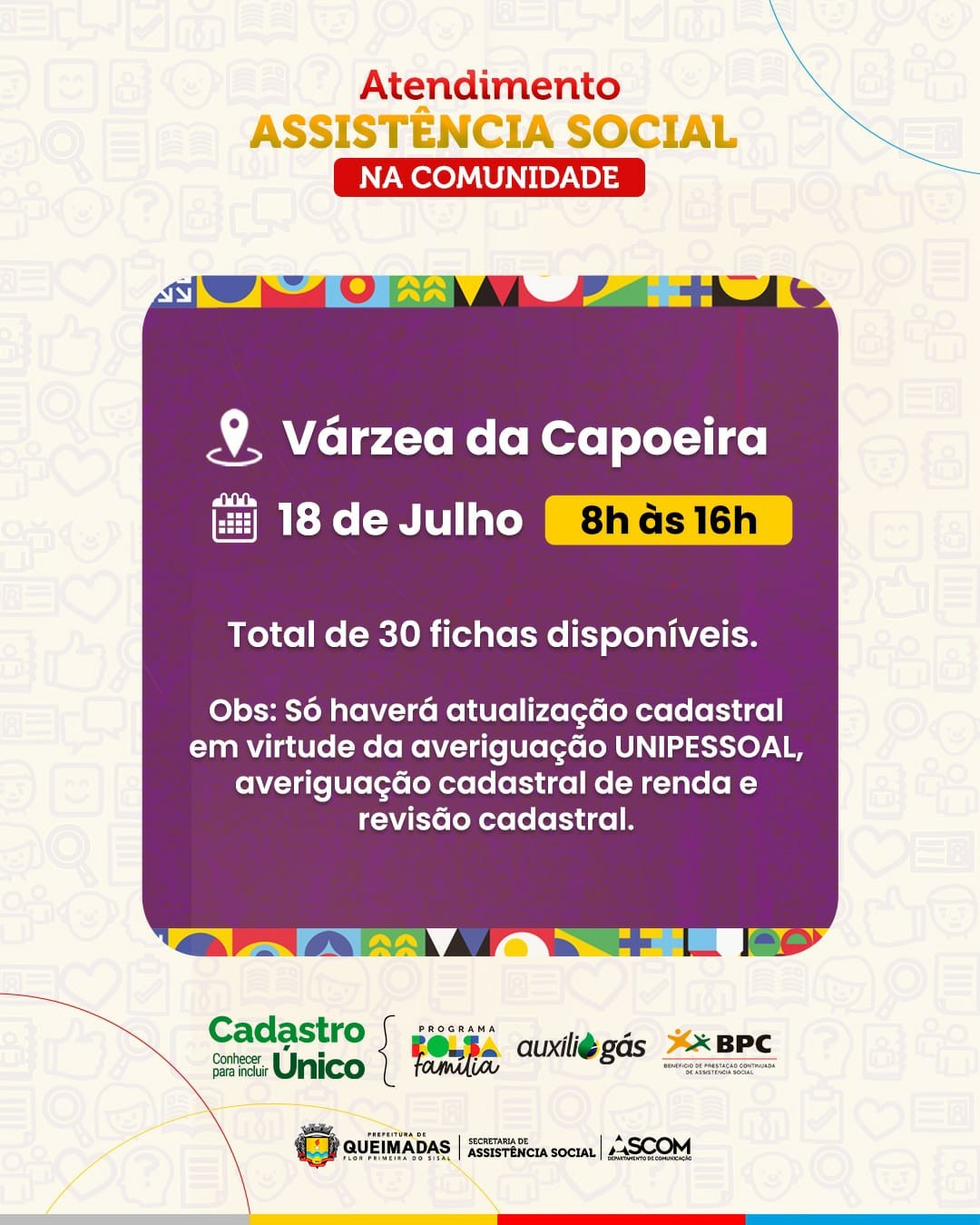 Assistência Social na comunidade