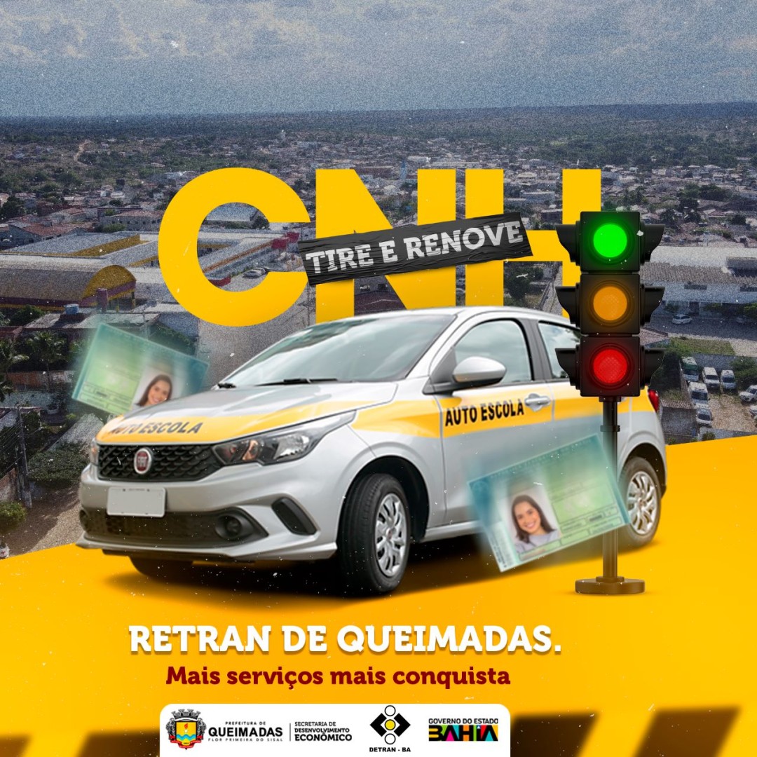 Sinal verde para tirar a 1ª via ou renovar sua Carteira Nacional de Habilitação.