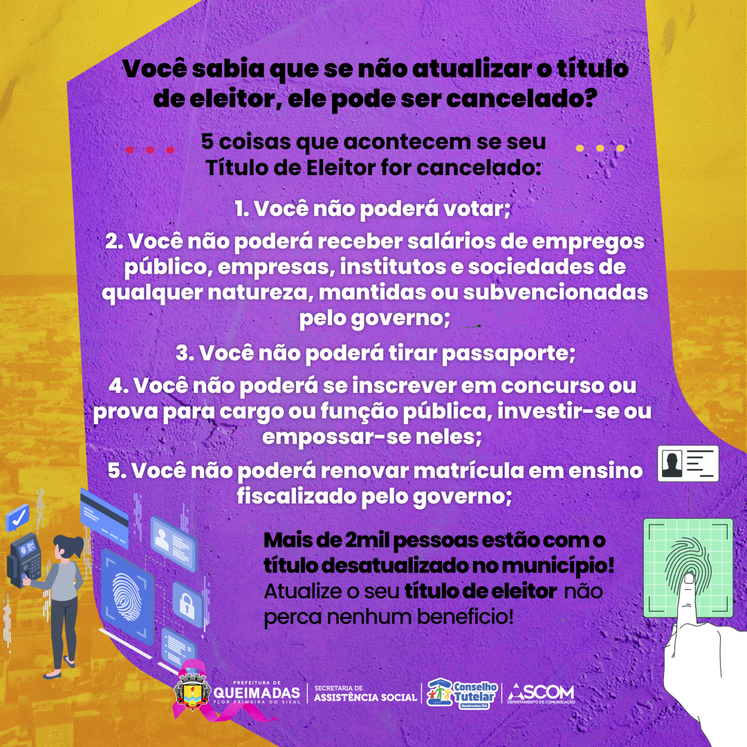 Atenção eleitores! Sem biometria ninguém vota!