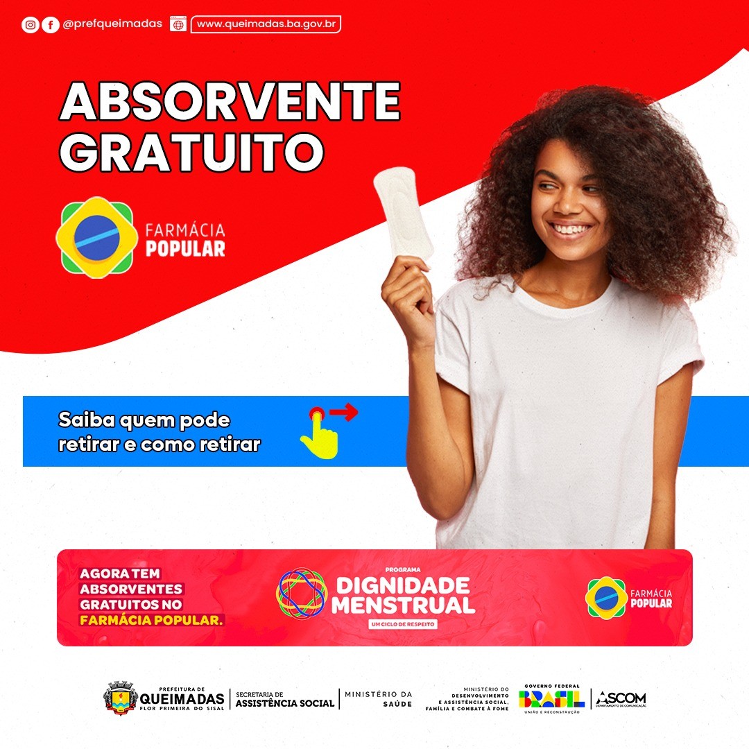 Atenção mulher! Você sabia que existe o Programa Dignidade Menstrual?