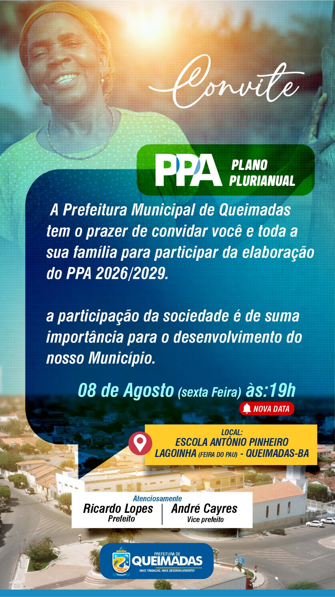 CONVITE | PPA 2026-2029 - QUEIMADAS-BA
