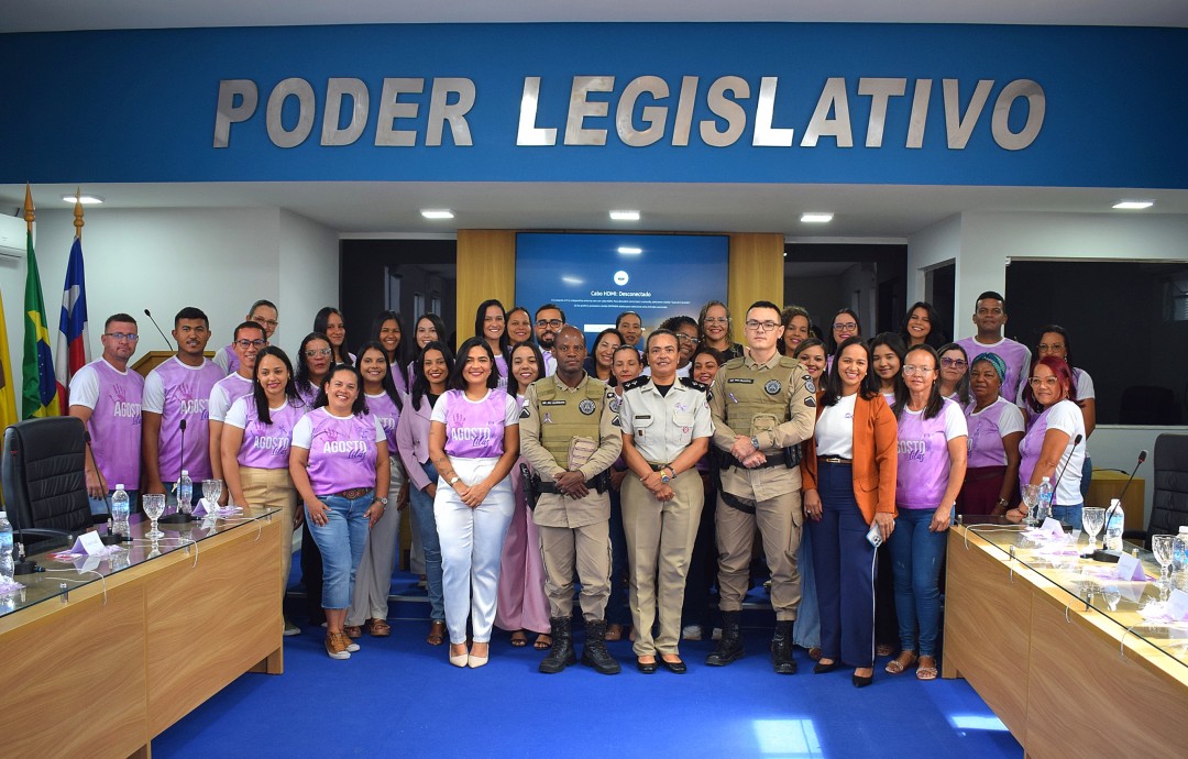 AGOSTO LILÁS: PMQ encerra com sucesso a campanha com palestra sobre "o fim da violência contra a mulher"