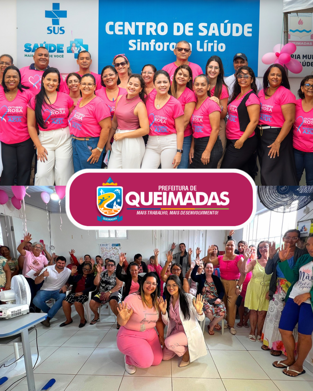 Outubro Rosa: Secretaria de Saúde encerra com sucesso semana de cronograma especial de ações dedicadas à saúde da mulher