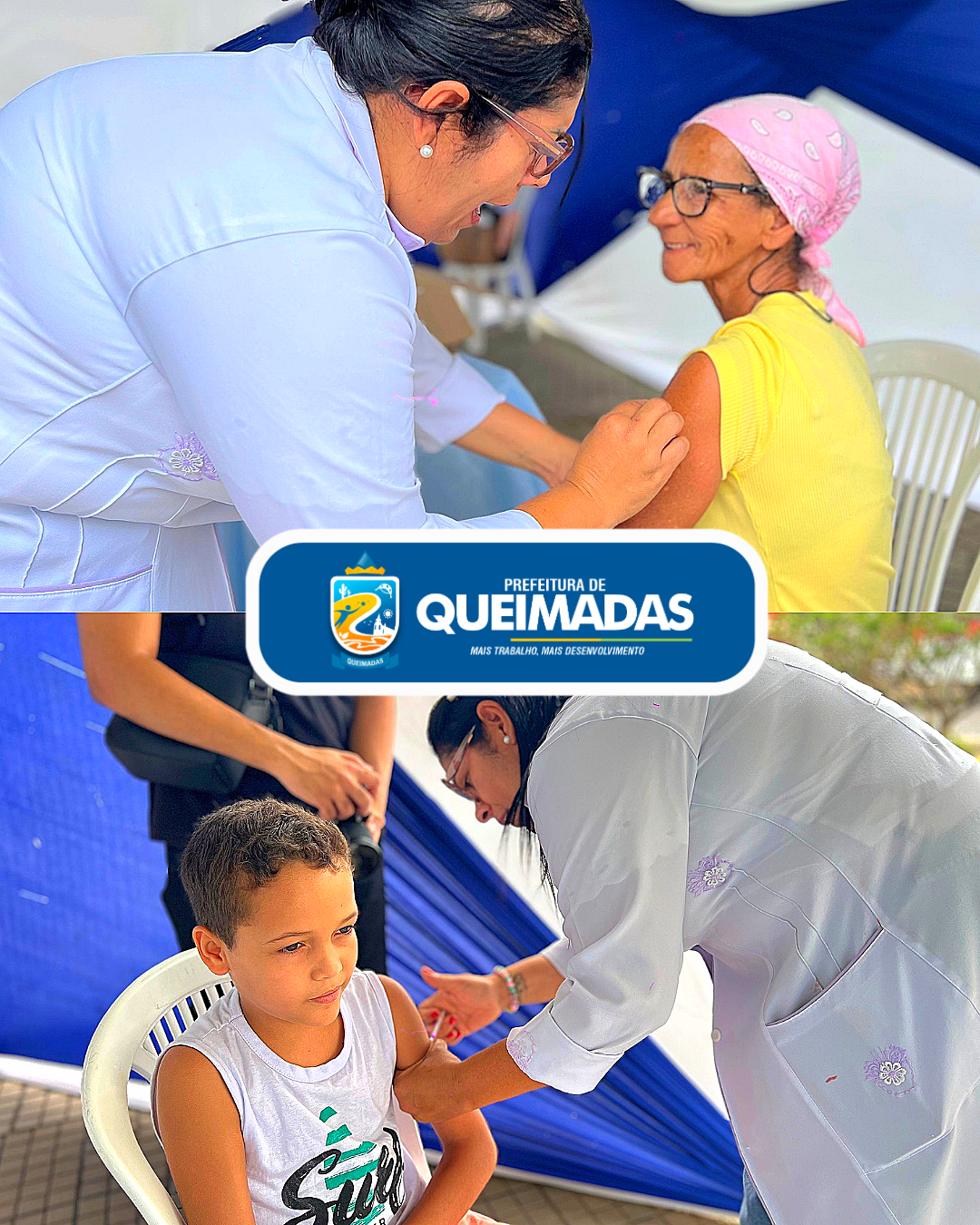 Dia D da Campanha de Multivacinação é realizado com sucesso na Sede do município