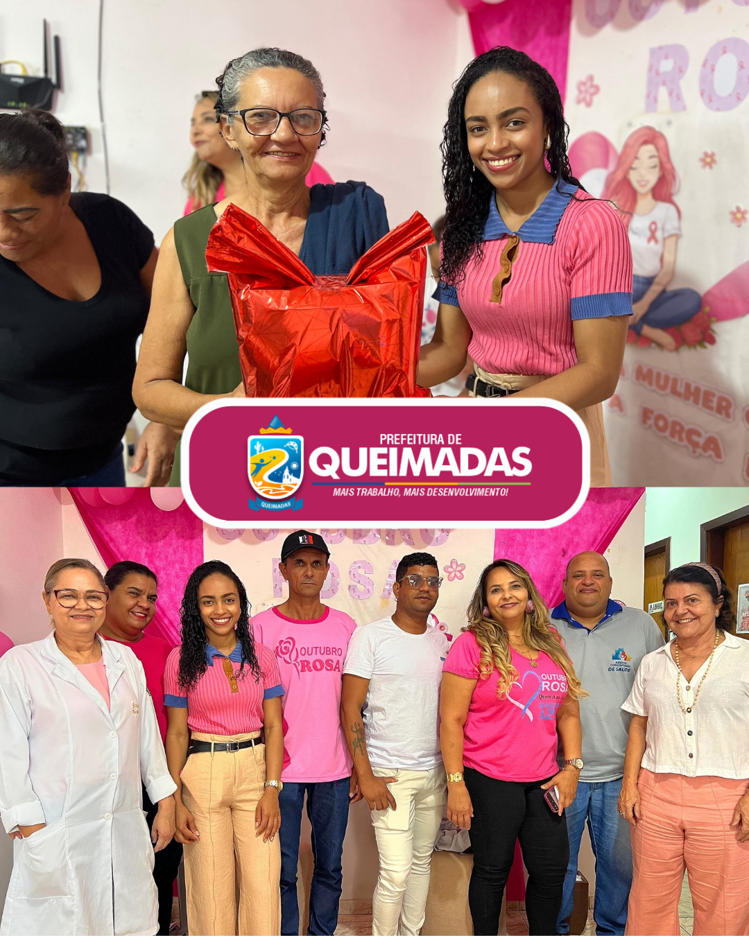 Outubro Rosa: Secretaria de Saúde segue realizando cronograma especial de atividades voltadas à prevenção do câncer de mama na sede e zona rural