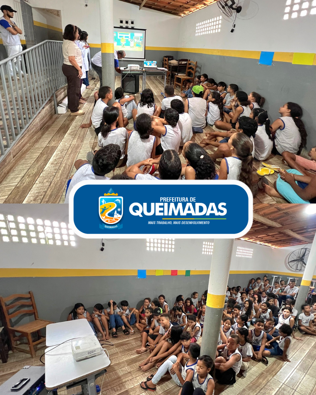 Palestra sobre verminoses leva informação e prevenção aos estudantes da Escola Cecy Souza