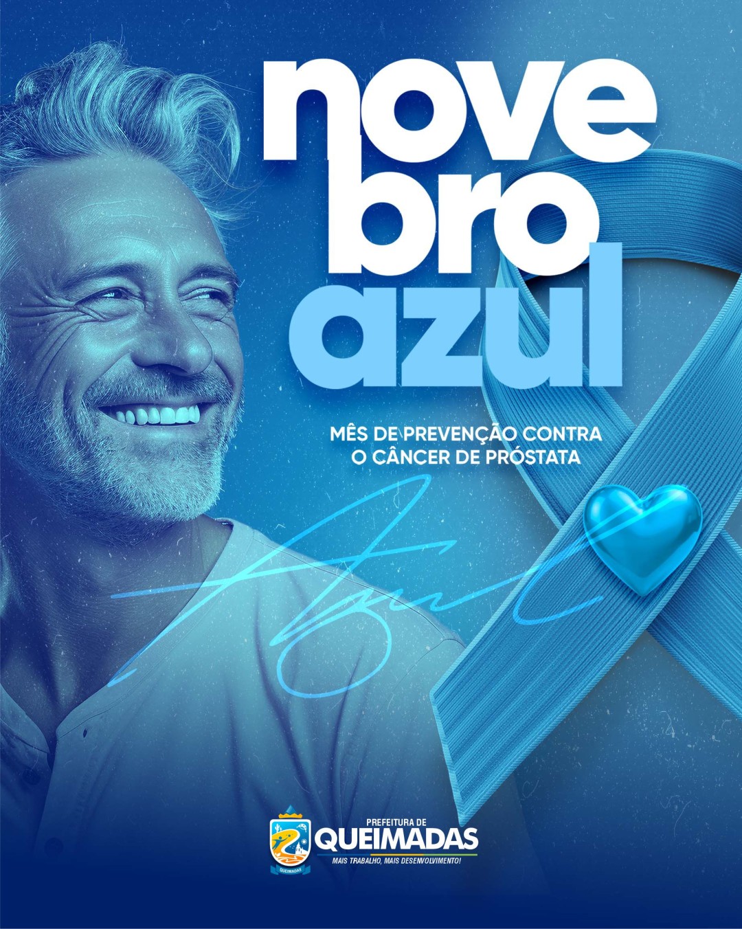 NOVEMBRO AZUL - Cuidar da saúde é um ato de coragem e responsabilidade!