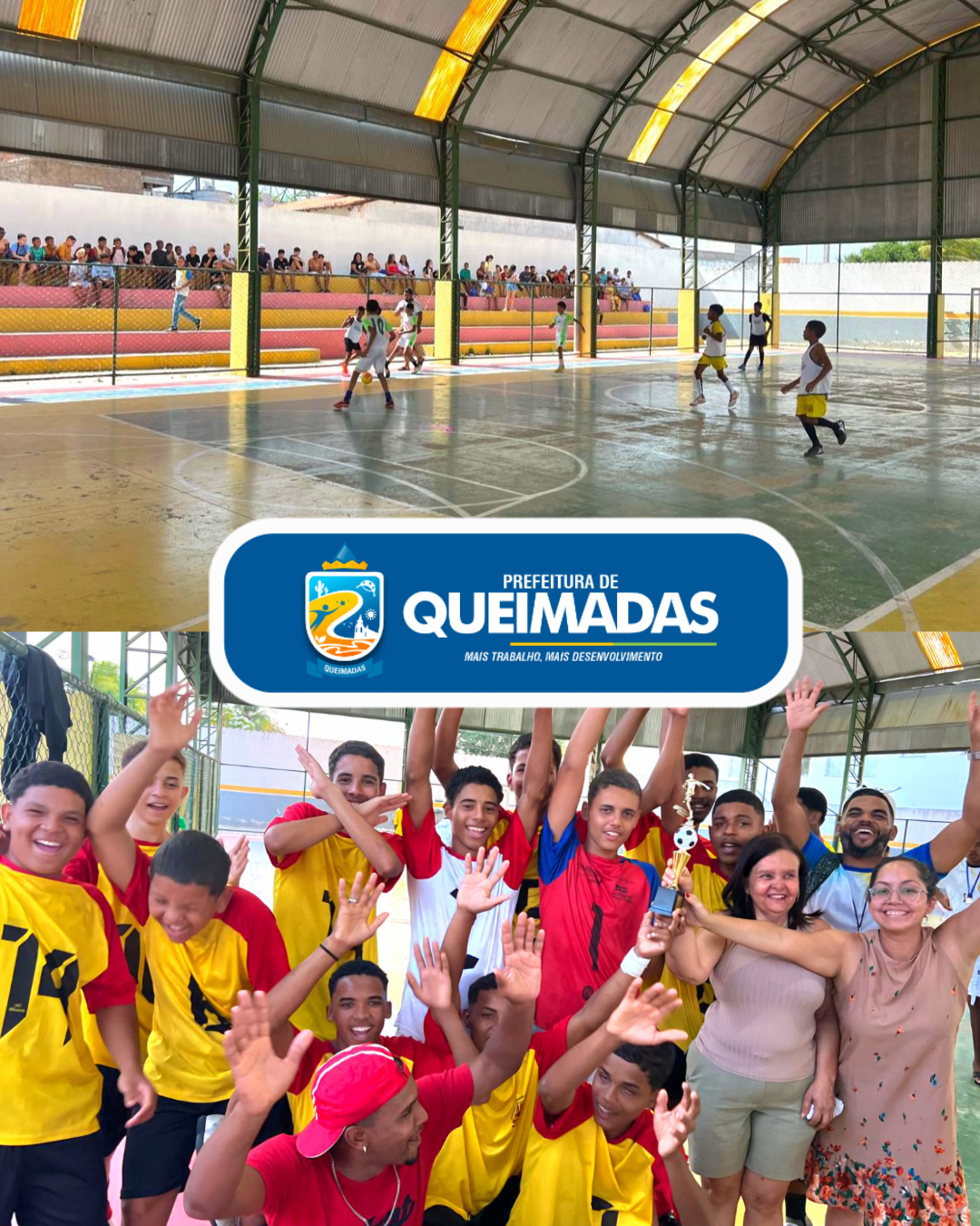 1° Torneio Interescolar de Futsal da Educação em Tempo Integral é realizado com sucesso em Queimadas
