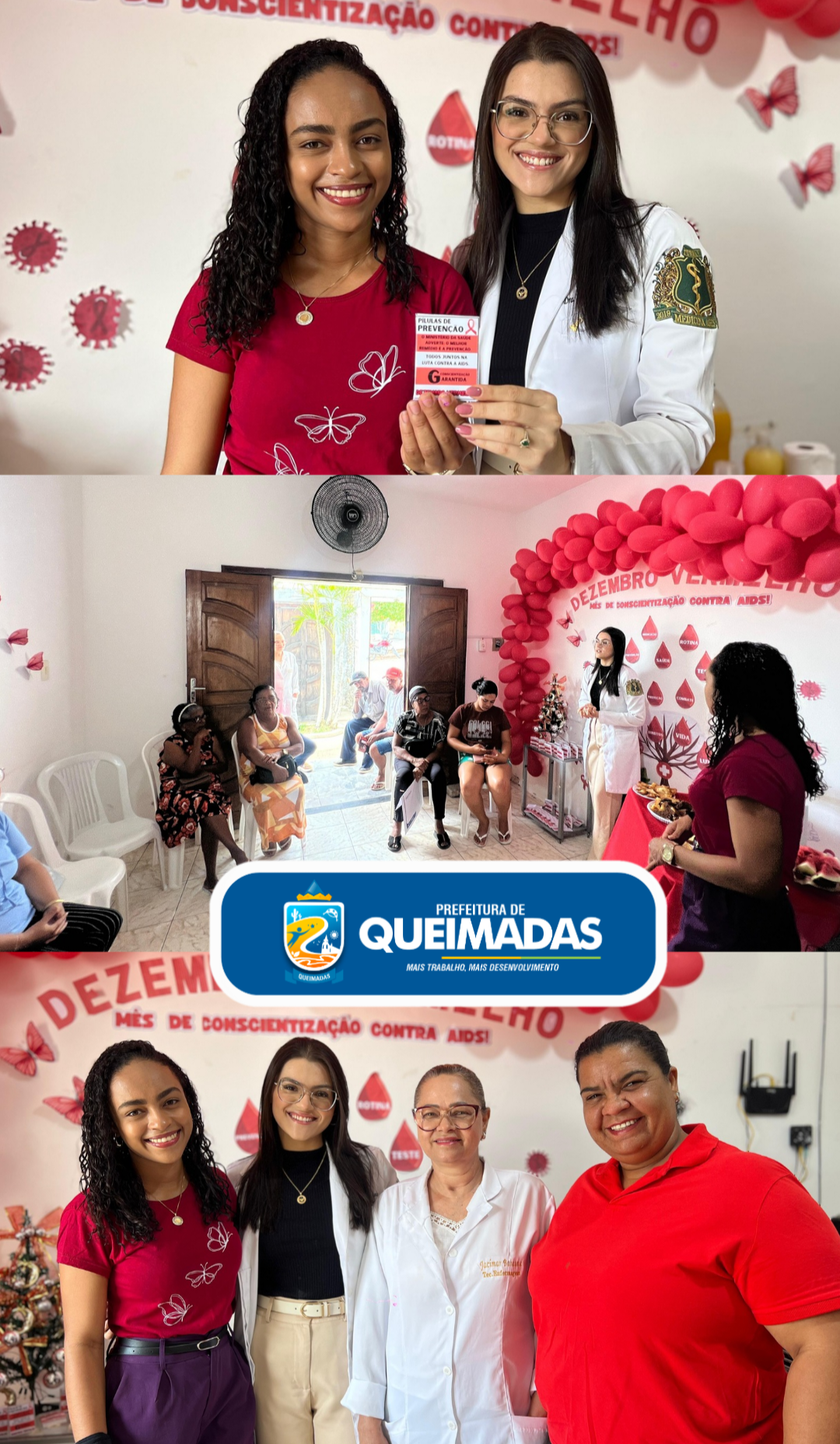 Dezembro Vermelho: Secretaria de Saúde intensifica ações da campanha de prevenção ao HIV/AIDS e outras infecções Sexualmente Transmissíveis