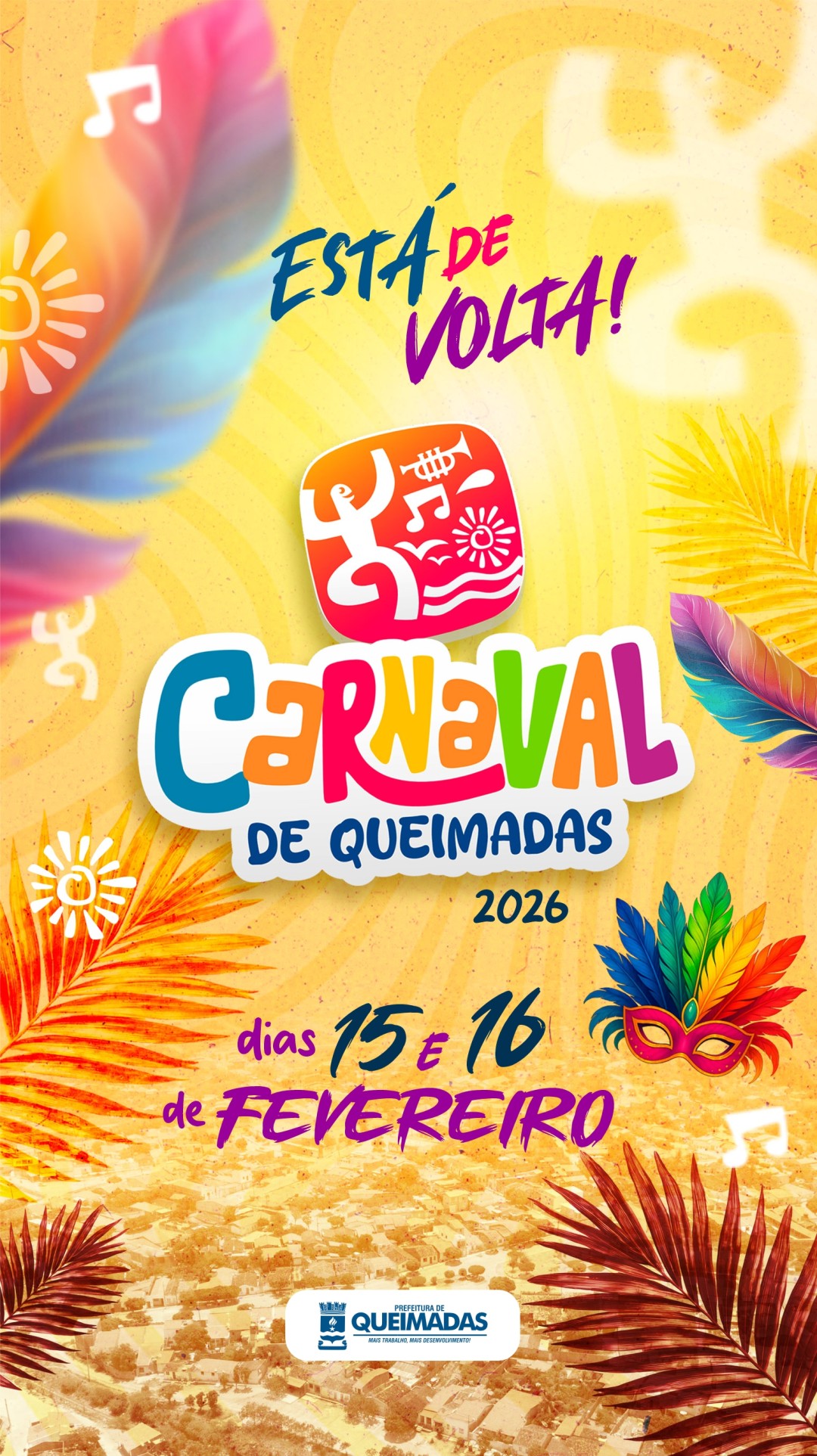 É OFICIAL: O CARNAVAL DE QUEIMADAS ESTÁ DE VOLTA!