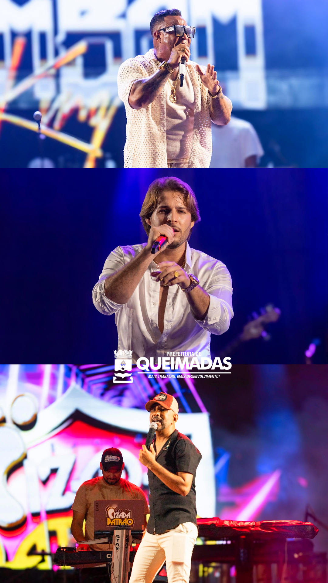 Festa da Virada reúne multidão e celebra a chegada de 2026 em Queimadas