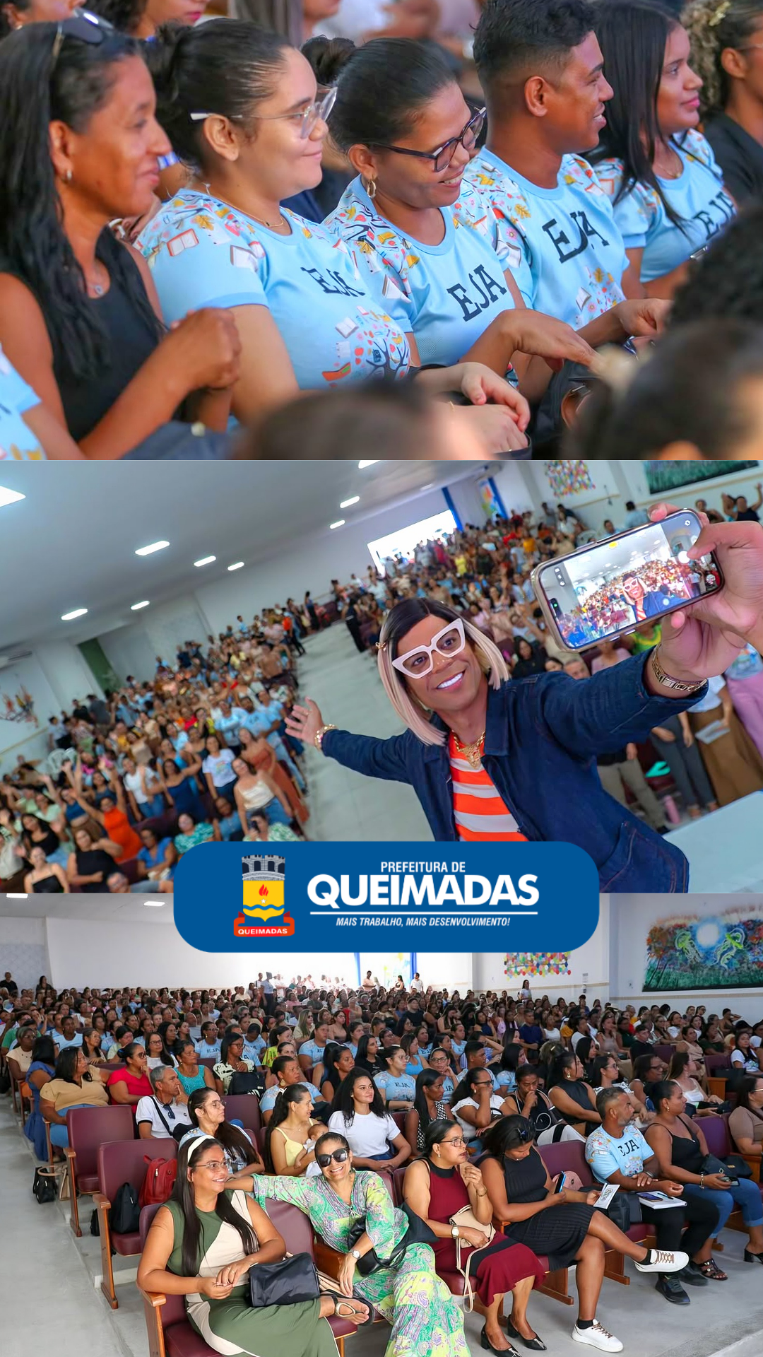 JORNADA PEDAGÓGICA 2026: Teatro lotado, grandes anúncios e palestrante surpresa – são destaques do penúltimo dia