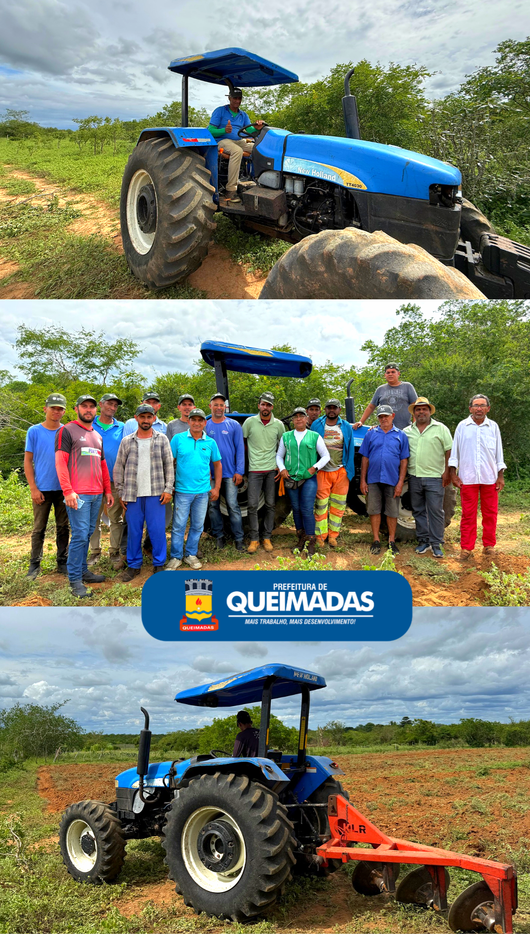 CURSO DE OPERADOR DE TRATOR AGRÍCOLA É CONCLUÍDO COM SUCESSO EM VÁRZEA COMPRIDA
