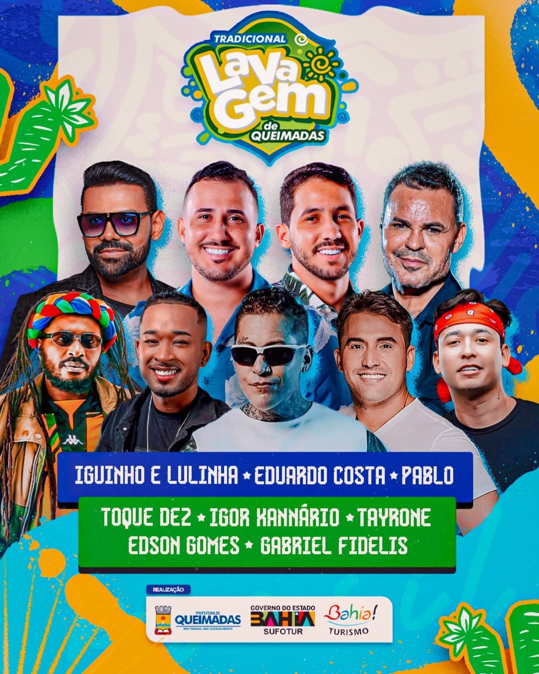 LAVAGEM DE QUEIMADAS 2026: PREFEITURA DIVULGA PRINCIPAIS ATRAÇÕES DA FESTA