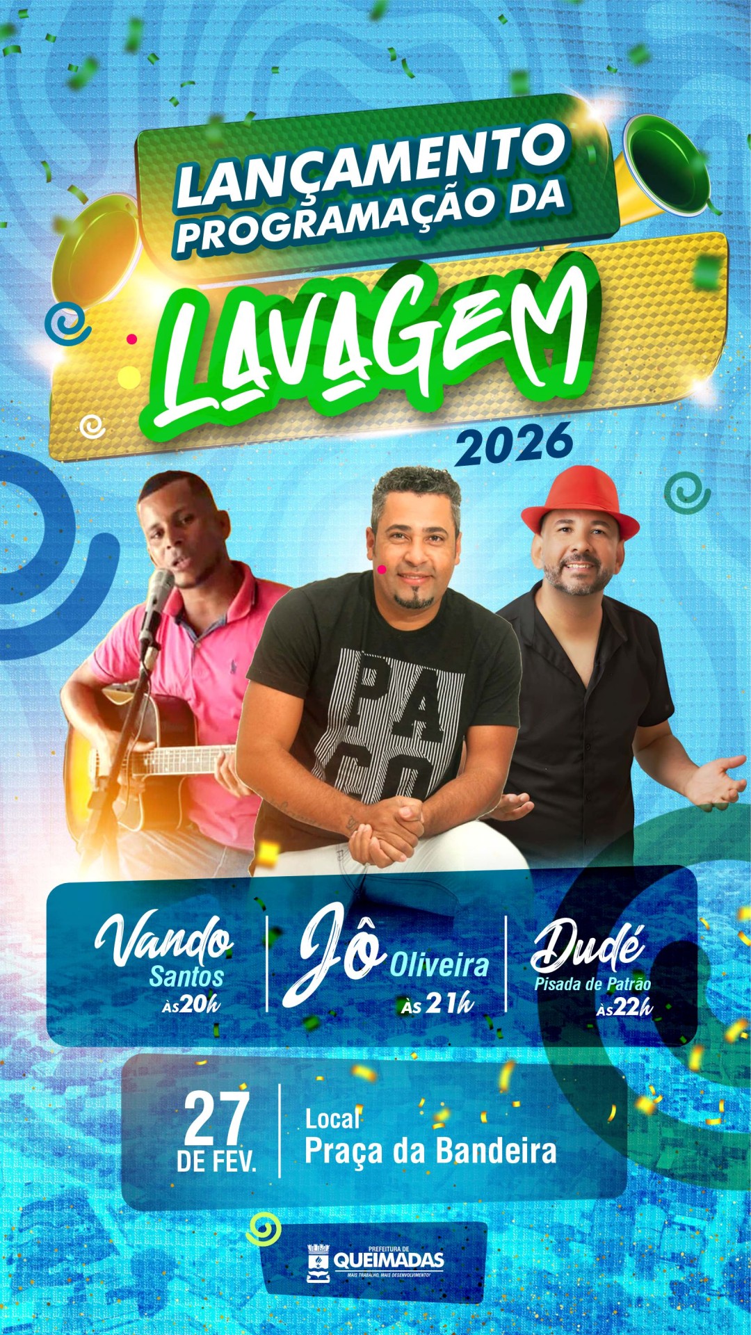 É OFICIAL! Vem aí o evento de lançamento da programação da Lavagem 2026!