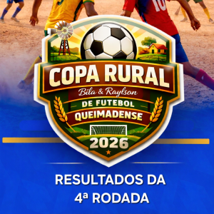 Copa Rural de Futebol Queimadense 2026: 4ª rodada tem goleada e 3 equipes já classificadas para as Quartas de Final
